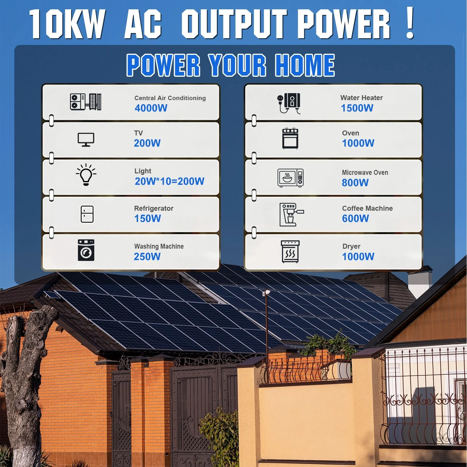 Eco-Worthy 10kw Complete Off-Grid Solar Power System |20.48kWh to 30.72kWh Battery | 10000W 120/240V | 7380W to 9840W PV - Image 9
