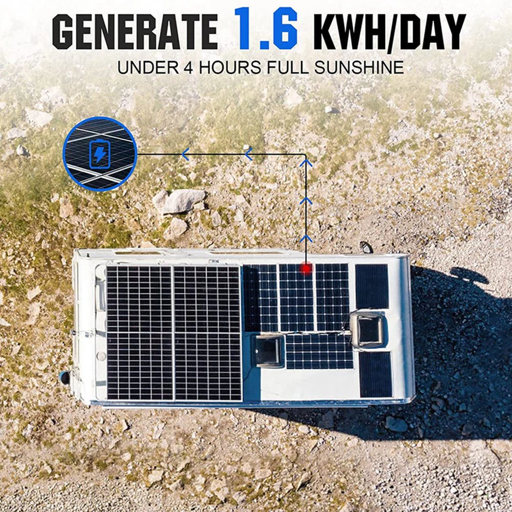 400W 12V (4x100W) Complete MPPT Off Grid Solar Kit - Image 4