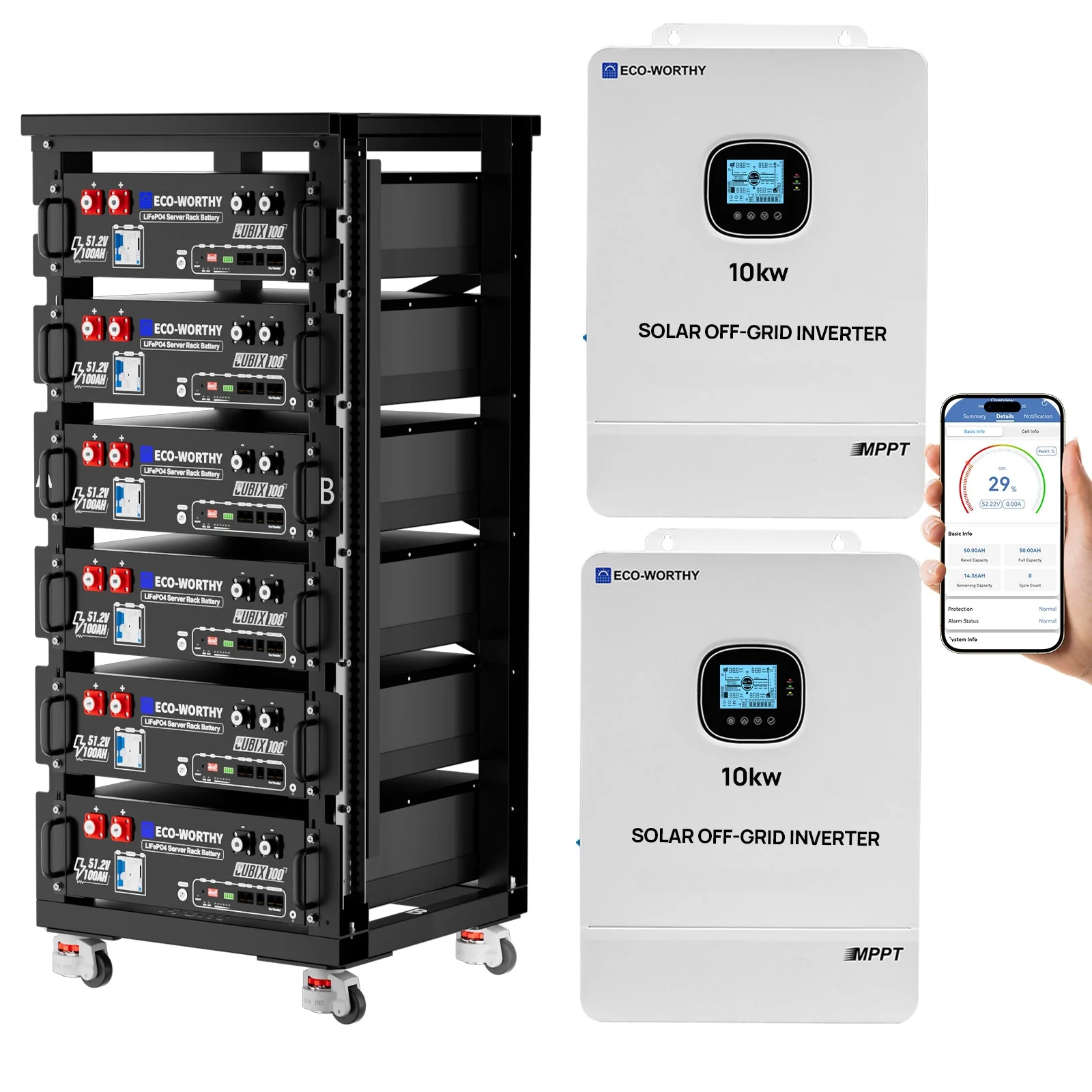 Eco-worthy Home Backup Power Bundle with 48V 100ah Battery and 10kW Inverter - Image 13