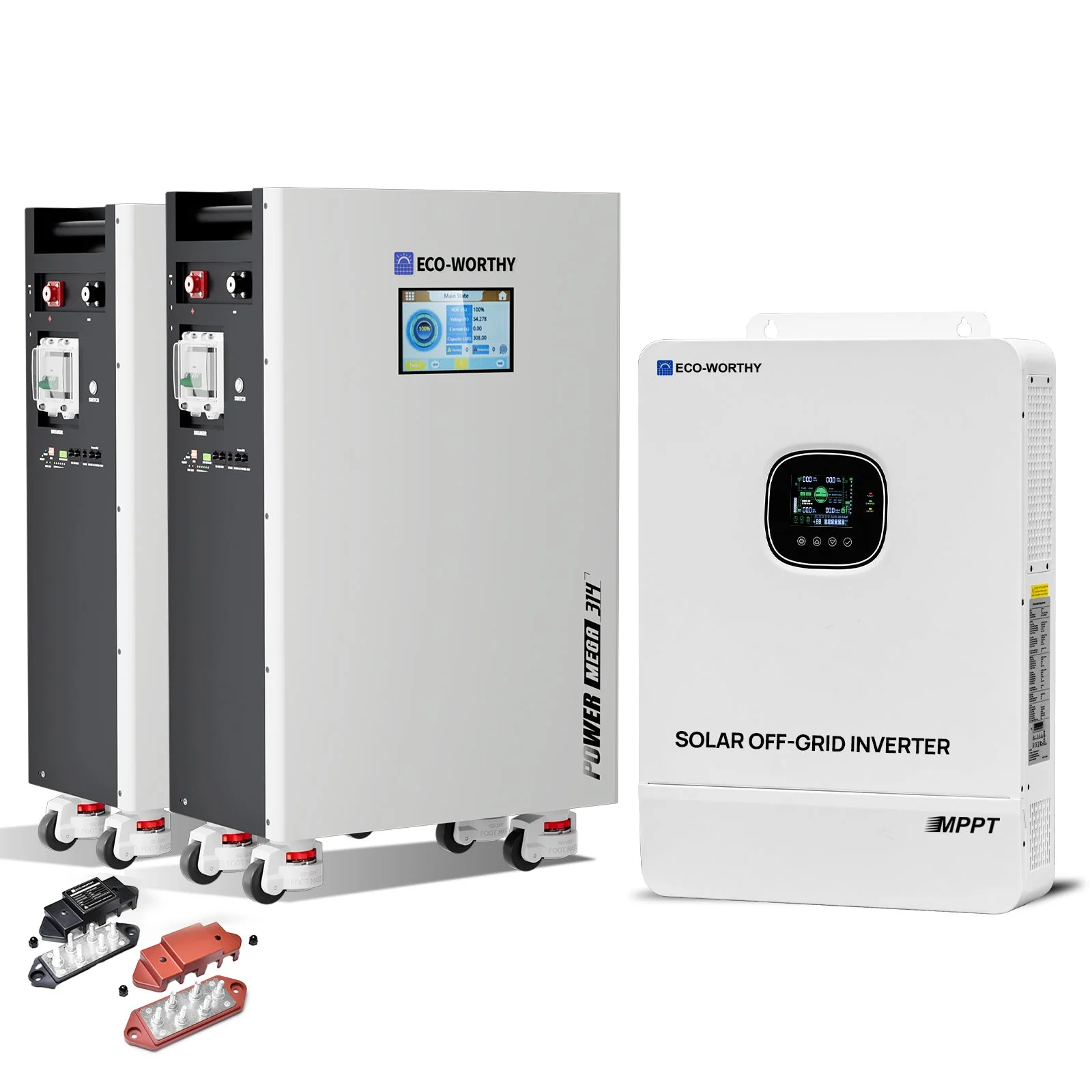 Eco-Worthy 10kW Home Backup Solar Power Bundle | PowerMega 314 51.2V 314Ah Battery and 48V 10000w Off Grid Inverter - Image 10