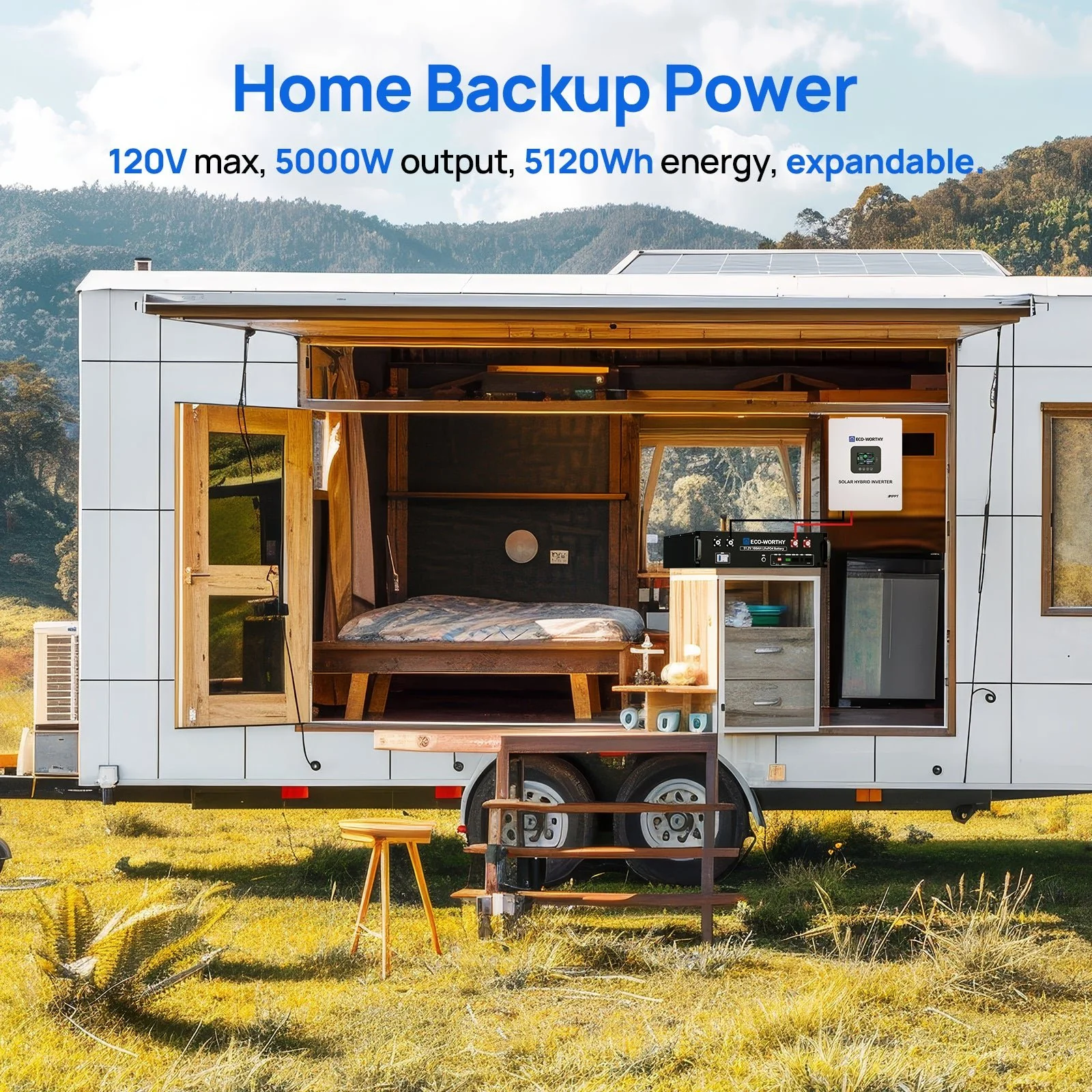 Eco-worthy Home Backup Power Bundle with 48V 100ah Battery and 10kW Inverter - Image 11