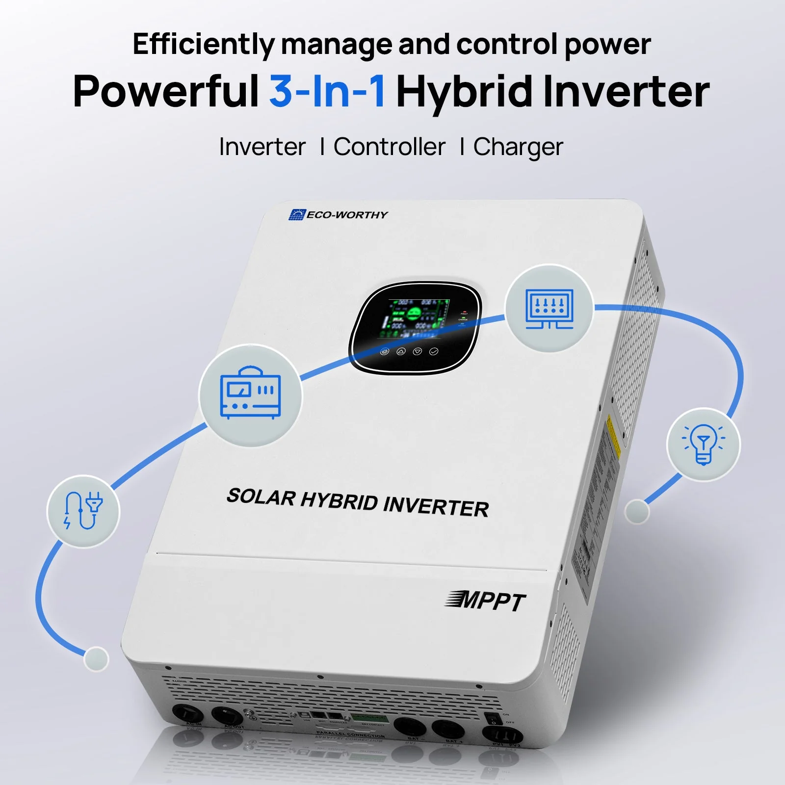 Eco-worthy Home Backup Power Bundle with 48V 100ah Battery and 10kW Inverter - Image 7