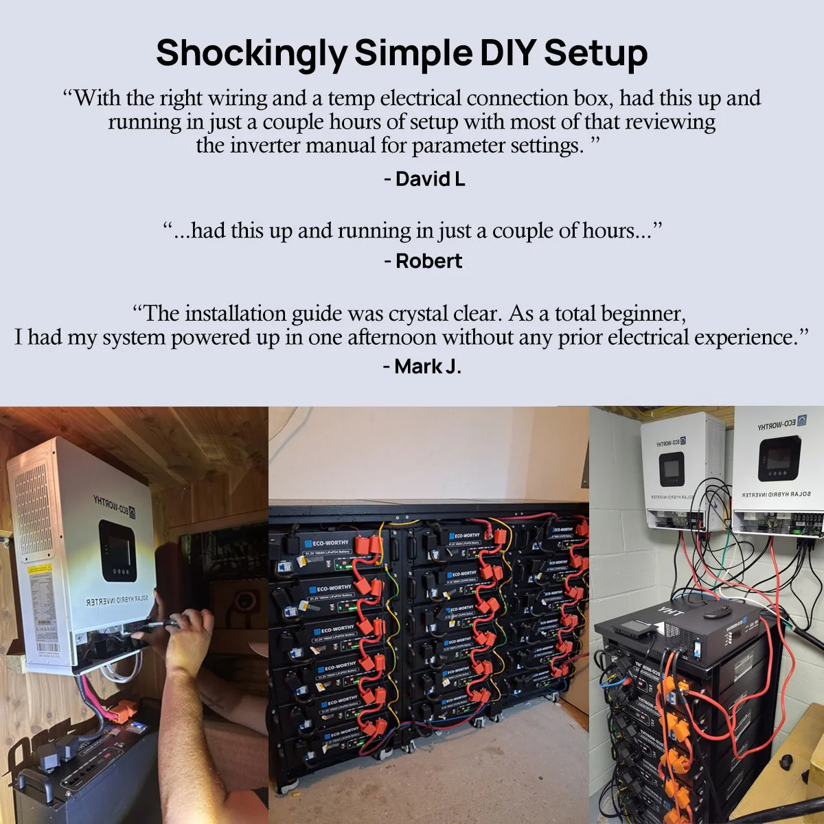 Eco-Worthy Off Grid Home Power Bundle | 5kW Inverter with 48V 100AH Server Rack Battery - Image 8