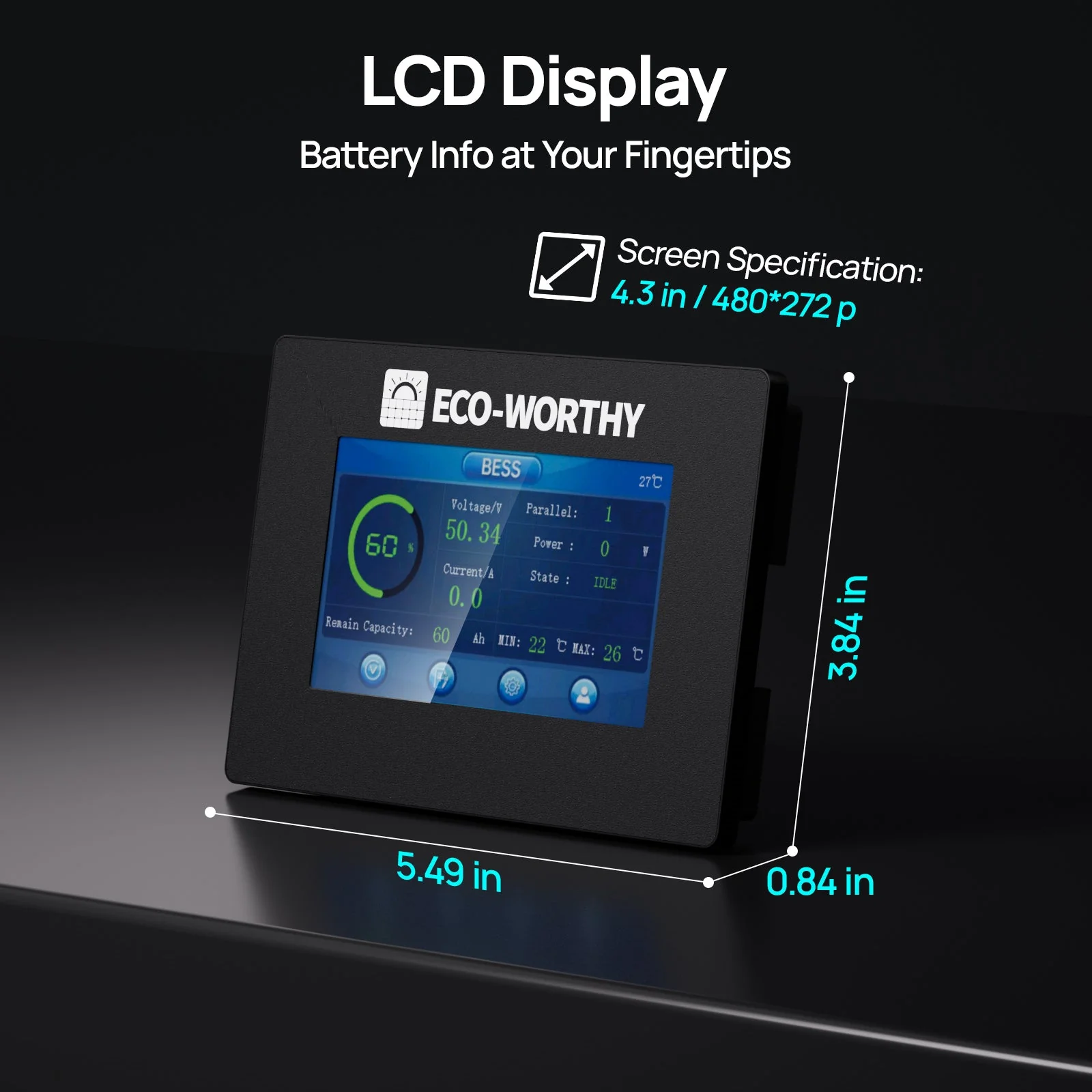 ESM100 Battery Monitor for Cubix Series and Wall-Mount Batteries - Image 9