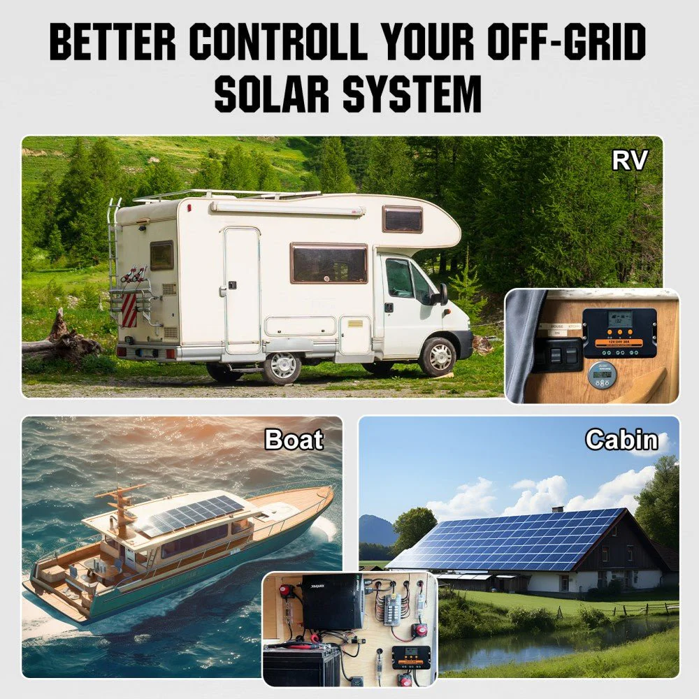 Upgraded 30A PWM Solar Charge Controller Regulator with Dual USB Port 12V/24V Autoswitch - Image 9